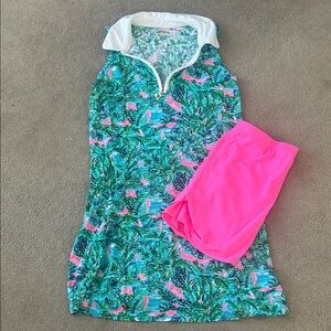 Lilly Pulitzer Luxletic golf/tennis outfit